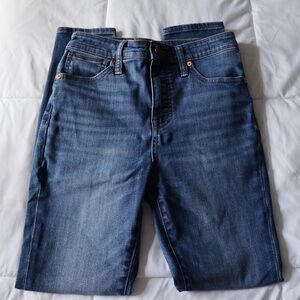 Madewell Curvy High-Rise Skinny Jeans – Size 26 – Light/Medium Wash